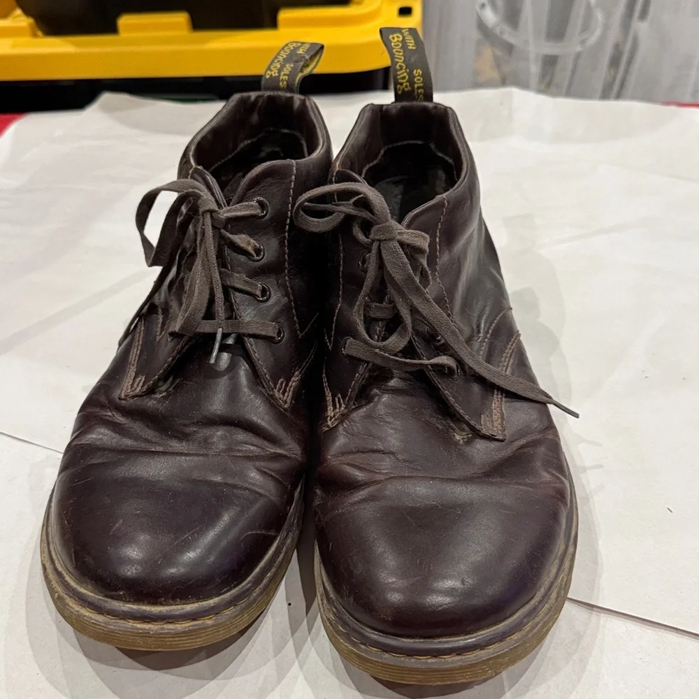 Dr. Martens Dark Brown Leather Chukka Boots